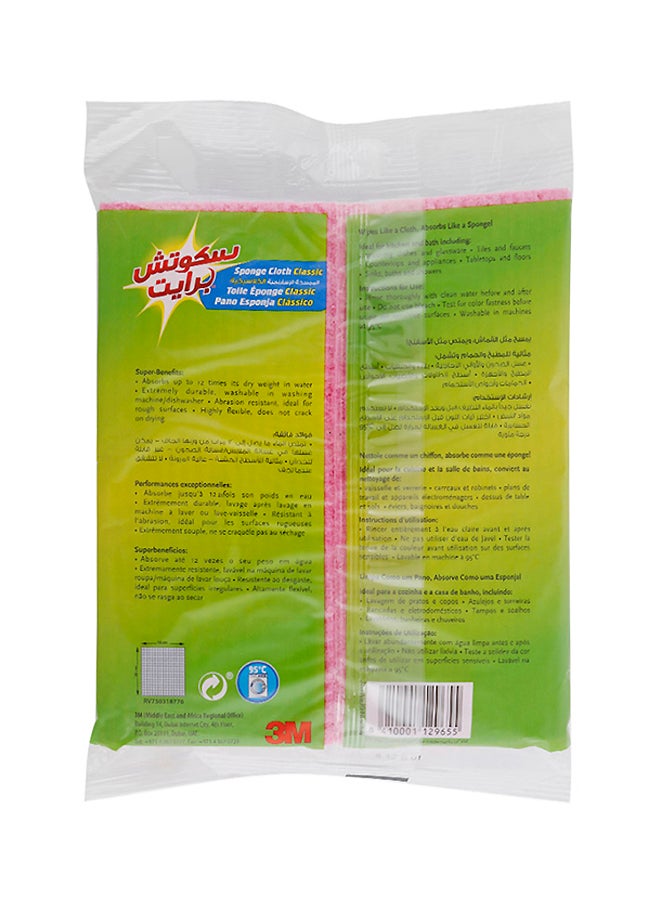 Scotch Brite - Classic Sponge Cloth Pink - Image 1