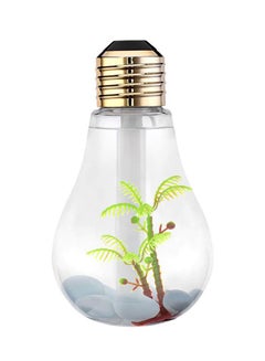 ماركة غير محددة جهاز ترطيب الهواء على شكل لمبة بإضاءة LED ليلية فضي / ذهبي 400 ml 