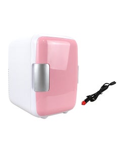 Generic Car Mounted Mini Electric Refrigerator 4.0 L JD0022 Pink/White  - Image 1