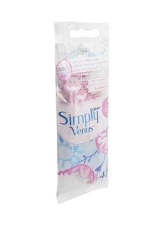 Gillette Simply Venus 3 Disposable Razor Pack Of 4  - Image 3