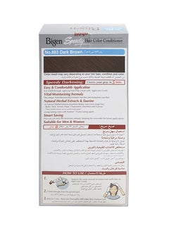 Bigen Speedy Natural Herbs Hair Color  883 Dark Brown Dark Brown 883 80grams  - Image 3