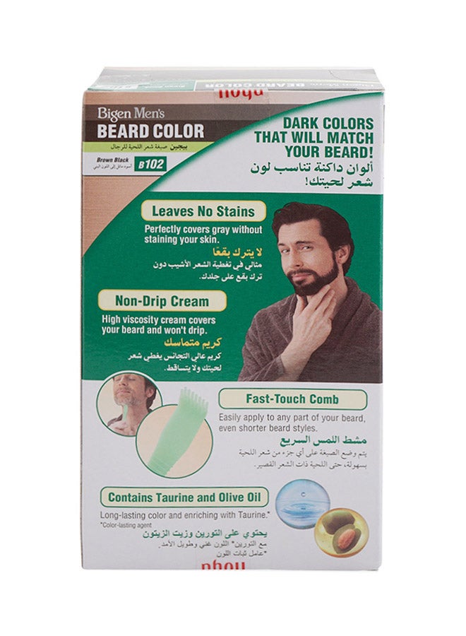 بايجن ملون اللحية للرجال B102 لون بني وأسود بني/أسود 40جرام  - Image 2