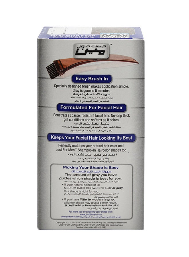 Just For Men Moustache And Beard Brush-In Colour Gel M 40 Medium Dark Brown - Image 2