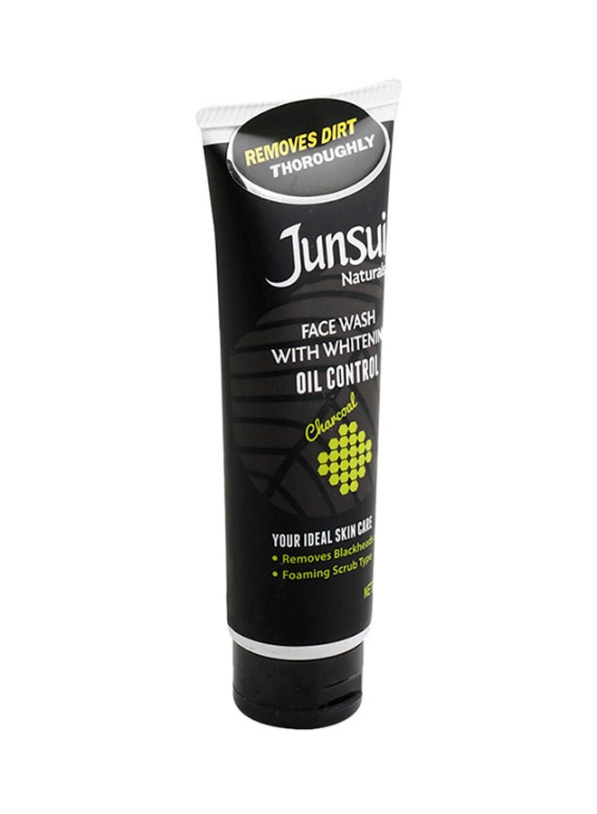 Junsui - Whitening Oil Control Charcoal Face Wash 100grams - Image 1