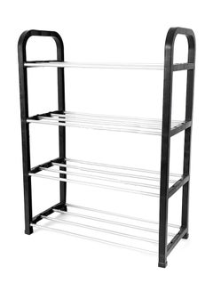 Cyber 4 Layer Shoe Rack Black 40x19x56cm 