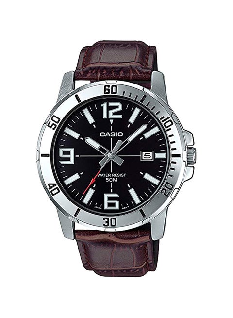 Men's Enticer Water Resistant Analog Watch MTP-VD01L-1BVUDF - 49 mm - Brown