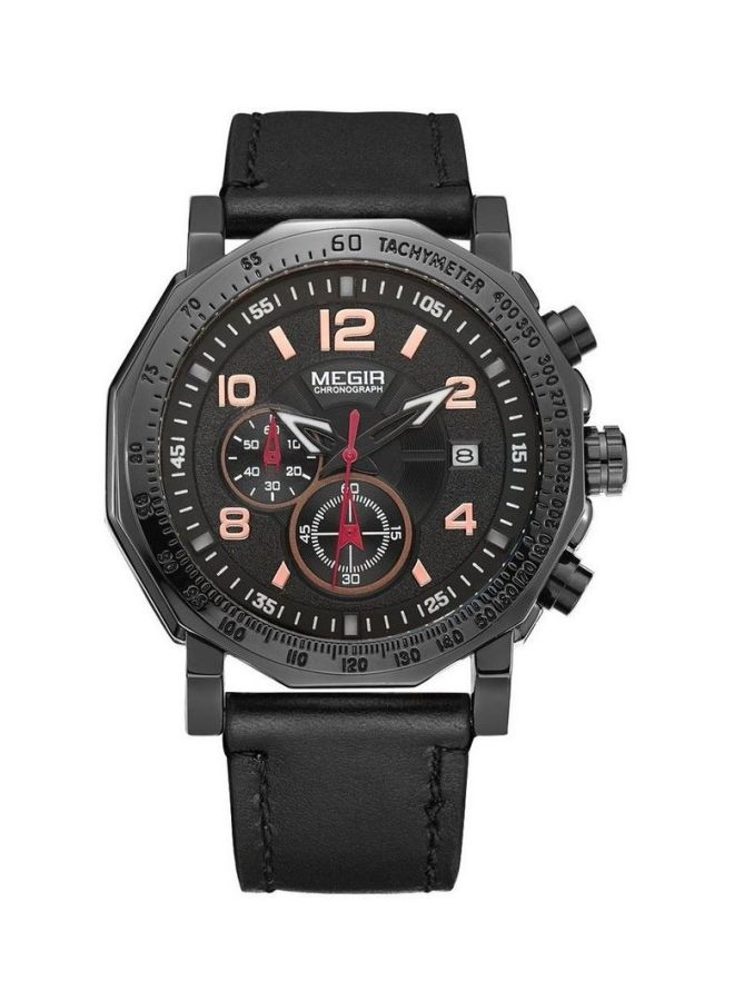 MEGIR - Men's Water Resistant Analog Watch ML2048G/BK-1N0 - Image 1