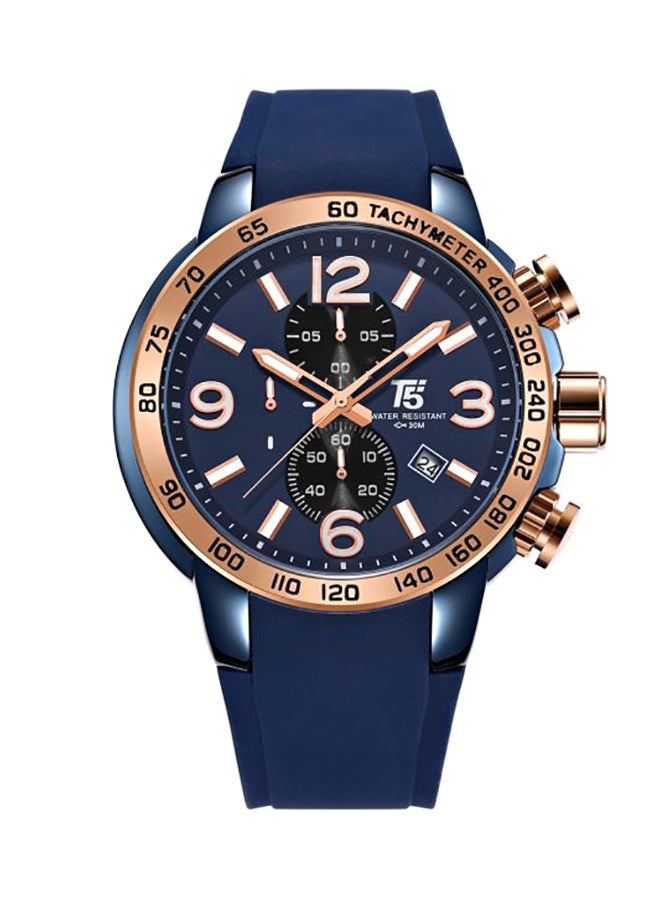 T5 Men's Water Resistant Chronograph Watch H3450G-H