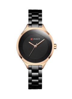 women Alloy Analog Wrist Watch 9015 - 33 mm - Black