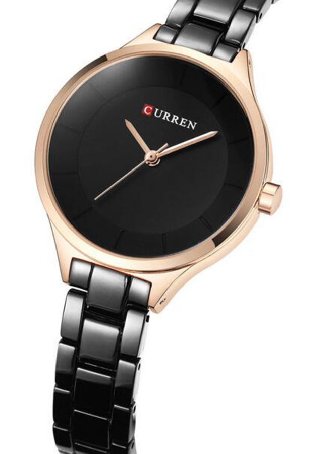 CURREN - women Alloy Analog Wrist Watch 9015 - 33 mm - Black - Image 1