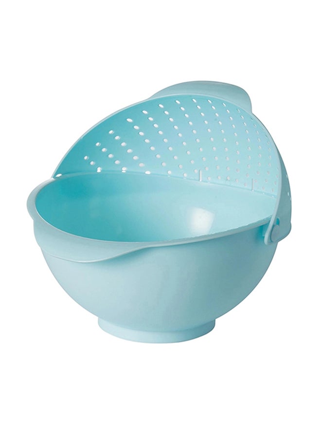 Plastic Strainer Kitchen Colander Basket Blue 