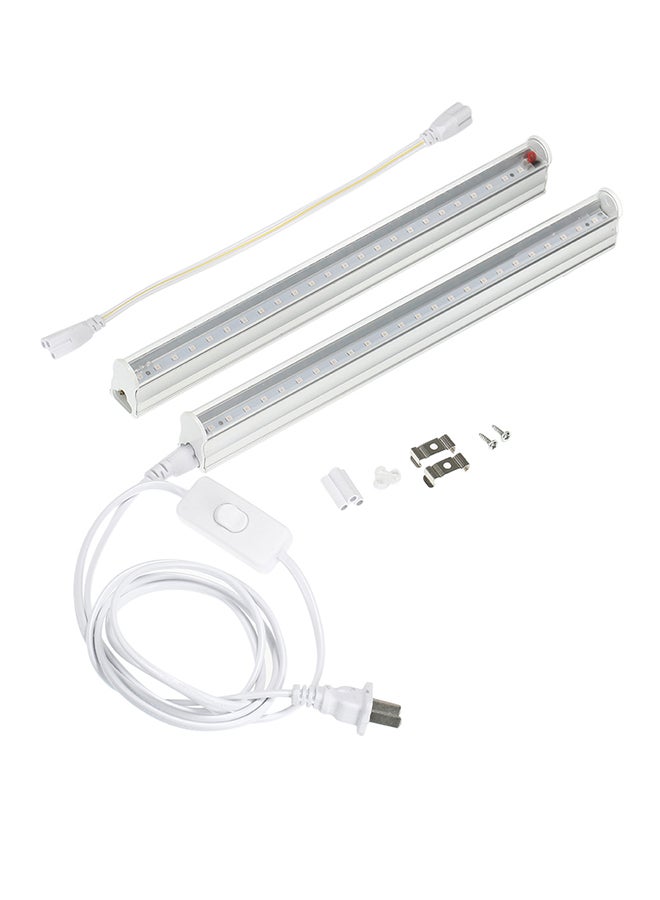 ماركة غير محددة طقم أشرطة إضاءة LED أنبوبية للنباتات من قطعتين أبيض 35x10x25Ø³Ù†ØªÙŠÙ…ØªØ±  - Image 1