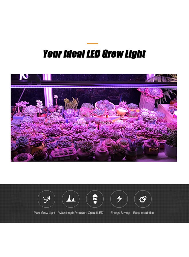 ماركة غير محددة طقم أشرطة إضاءة LED لنمو النباتات من 5 قطع أبيض 35x10x25Ø³Ù†ØªÙŠÙ…ØªØ±  - Image 4