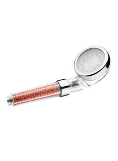 LED Shower Head Silver/Clear 22cm