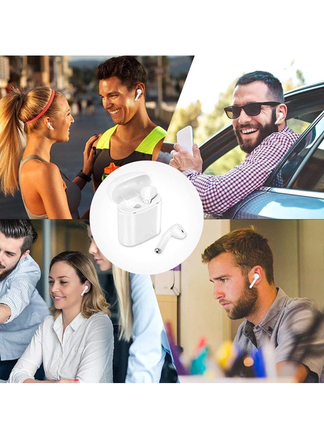 ZIDLI - i7S Twins Mini Bluetooth In-Ear Earphones With Charging Box White - Image 1