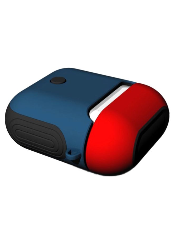 آي تيلكر غطاء حماية واقٍ لسماعات أبل آيربودز أزرق/أسود/أحمر