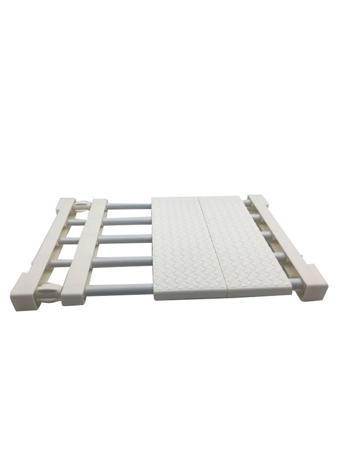 Adjustable Wall Mounted Storage Rack Off White