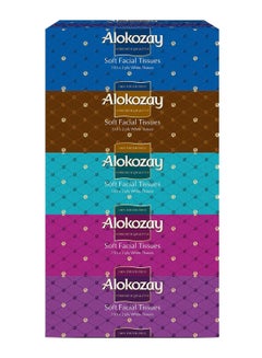 Alokozay Facial Tissues Pack Of 5 White 150grams 