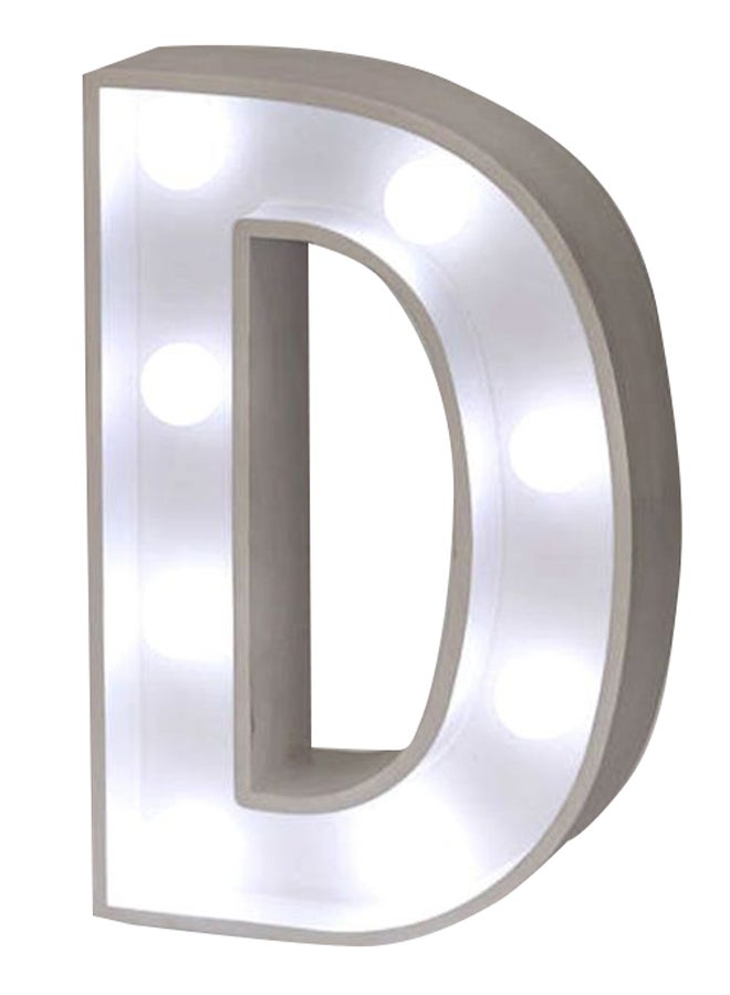 Salla Marquee Letter D LED Light White - Image 1