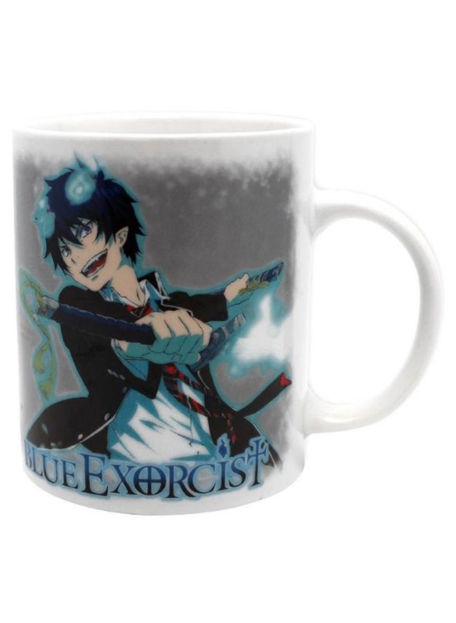 Exorcist Rin Coffee Mug Grey/White
