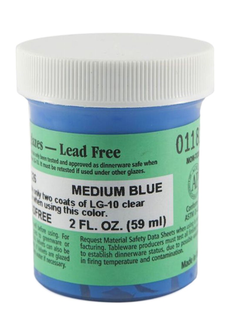 Amaco Velvet Underglaze Lead Free Paint Medium Blue 