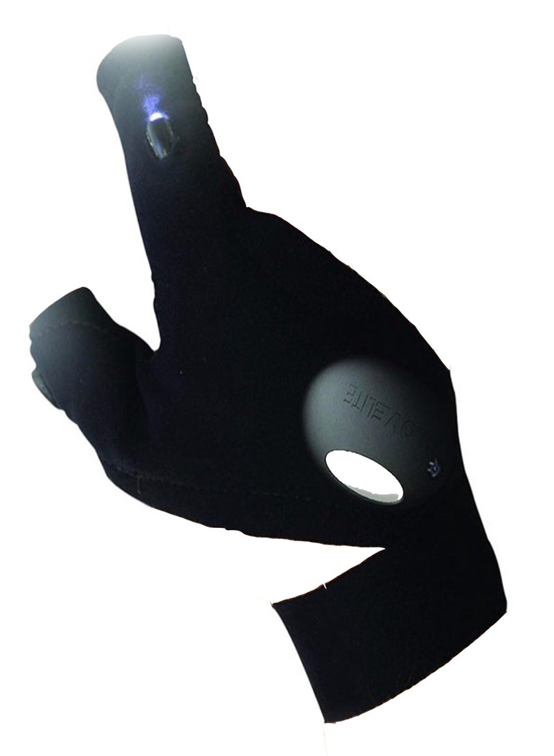 ARTC 2-In-1 LED Light Hand Glove Black - Image 1