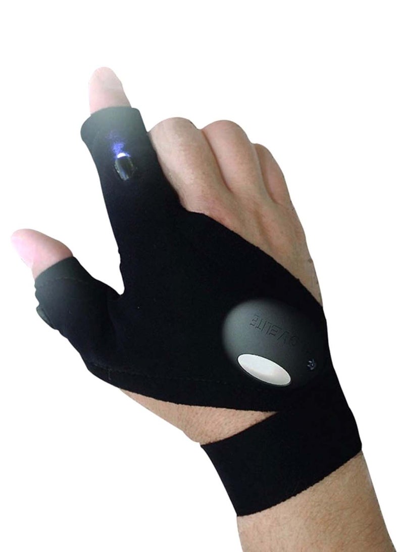 ARTC 2-In-1 LED Light Hand Glove Black - Image 2