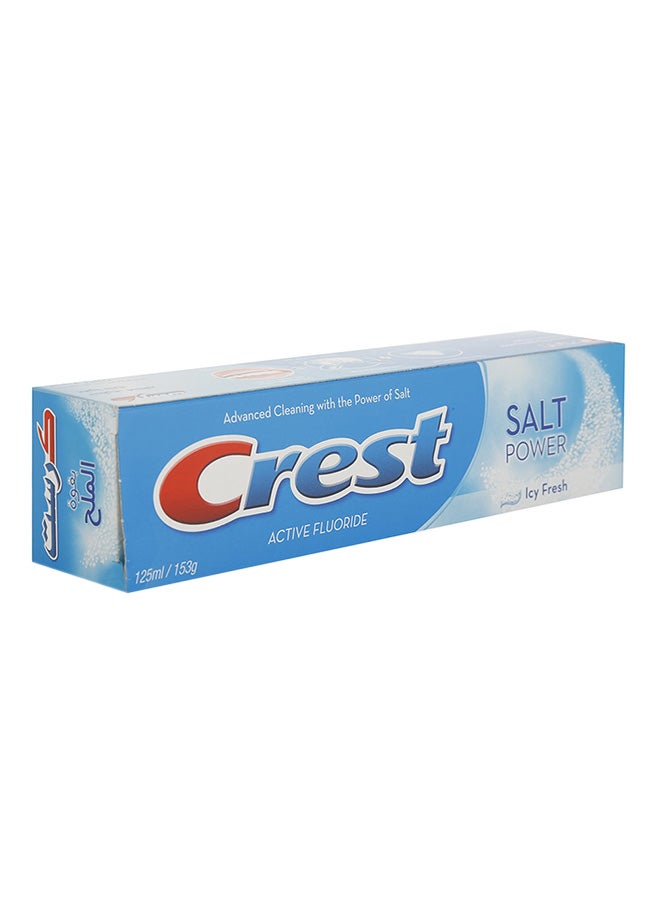 Crest Active Fluoride Salt Power Icy Fresh Toothpaste 125ml  - Image 3