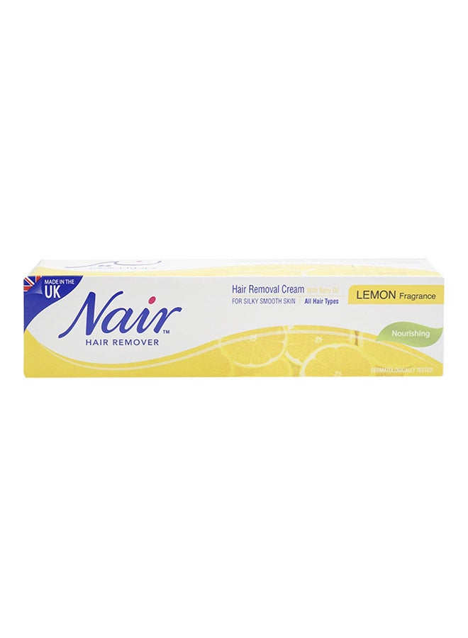 Nair - Lemon Fragrance Hair Removal Cream with Baby Oil 110g - Image 1