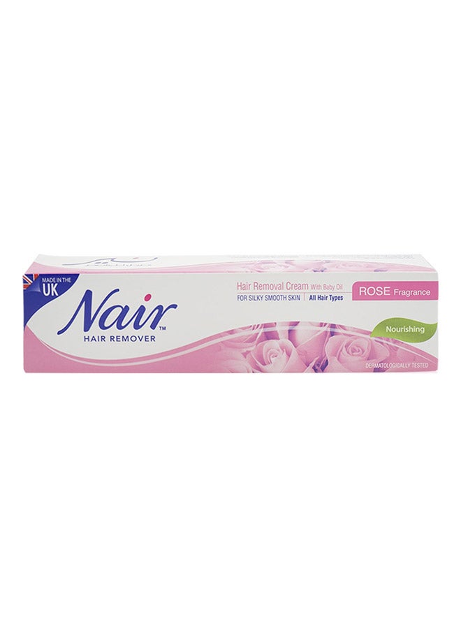 Nair - Rose Fragrance Hair Removal Cream with Baby Oil 110g - Image 1