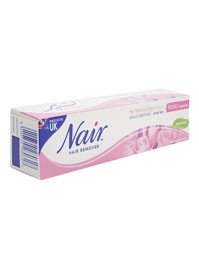 Nair - Rose Fragrance Hair Removal Cream with Baby Oil 110g - Image 1