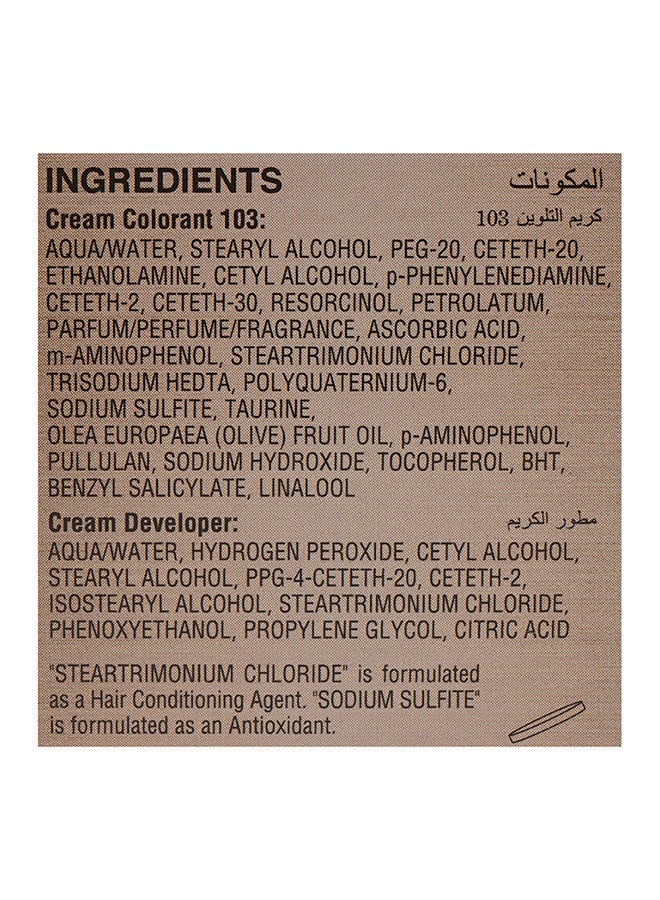 بايجن بلسم سريع ملون للشعر بني داكن 103 80جرام - Image 2