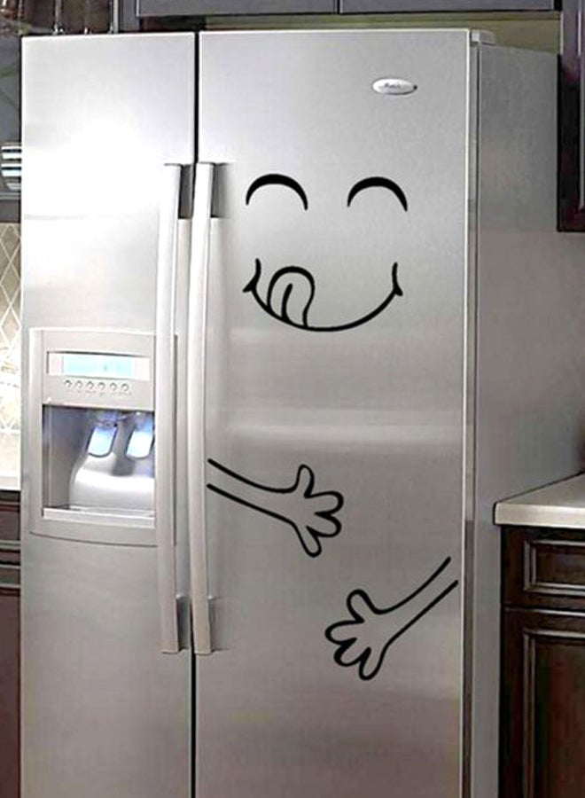 Cool Baby Happy Smile Face Wall Sticker White/Black 28 x 20centimeter - Image 2