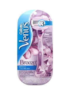 Gillette Venus Breeze Razor Purple/White  - Image 1