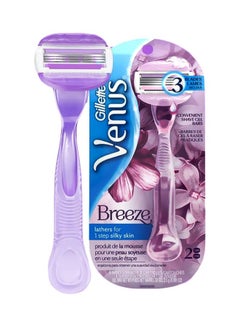 Gillette Venus Breeze Razor Purple/White  - Image 2