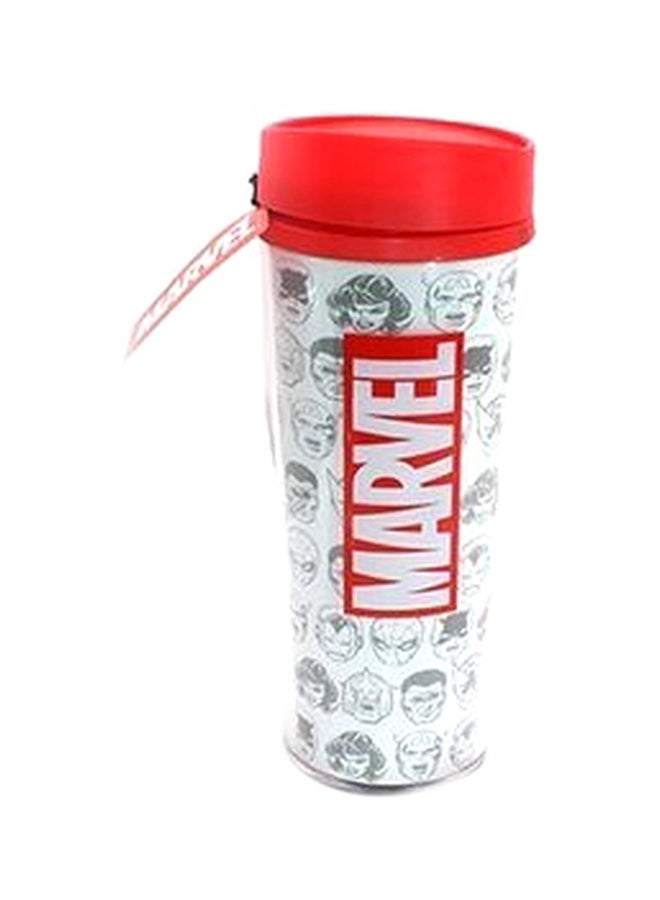 Marvel Tumbler With Lid Red/White/Black 533ml