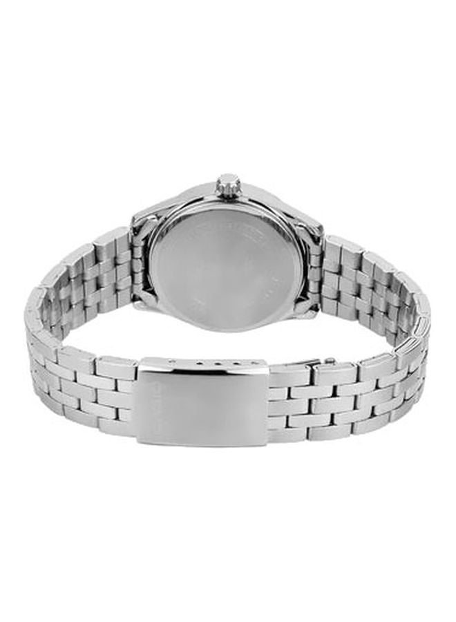 كاسيو ساعة يد بعقارب وسوار من الستانلس ستيل طراز LTP-1335D-5AVDF للنساء - Image 2