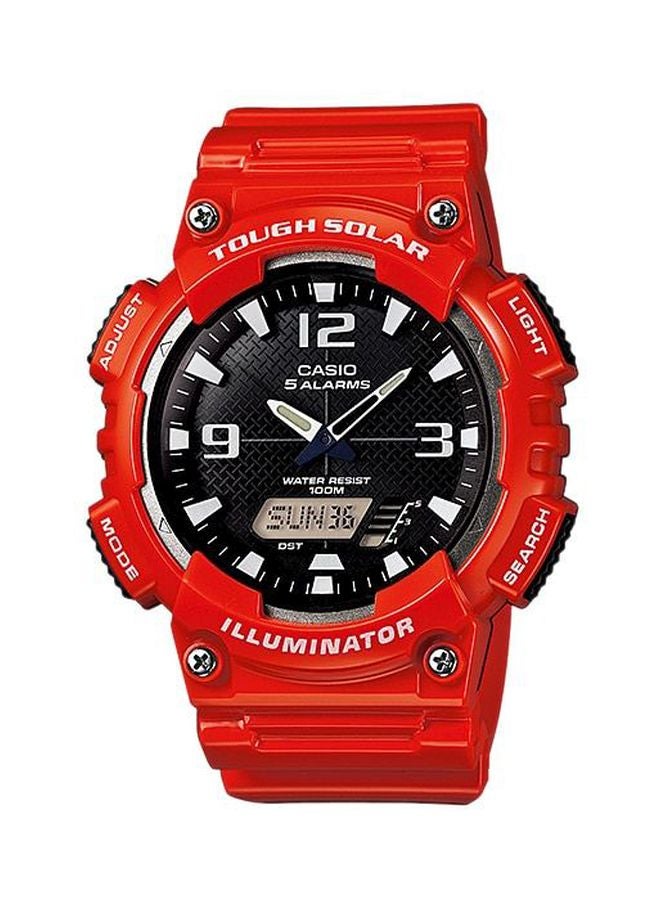 CASIO Men's Youth Water Resistant Analog & Digital Watch AQ-S810WC-4AVDF - 47 mm - Red - Image 1