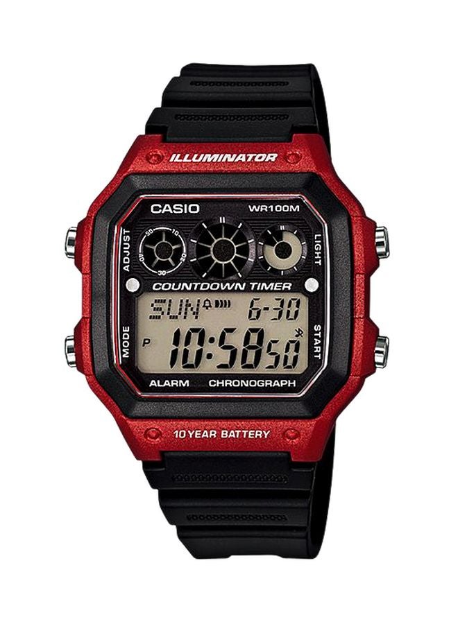 CASIO Men's Water Resistant Digital Watch AE-1300WH-4AV - Image 1