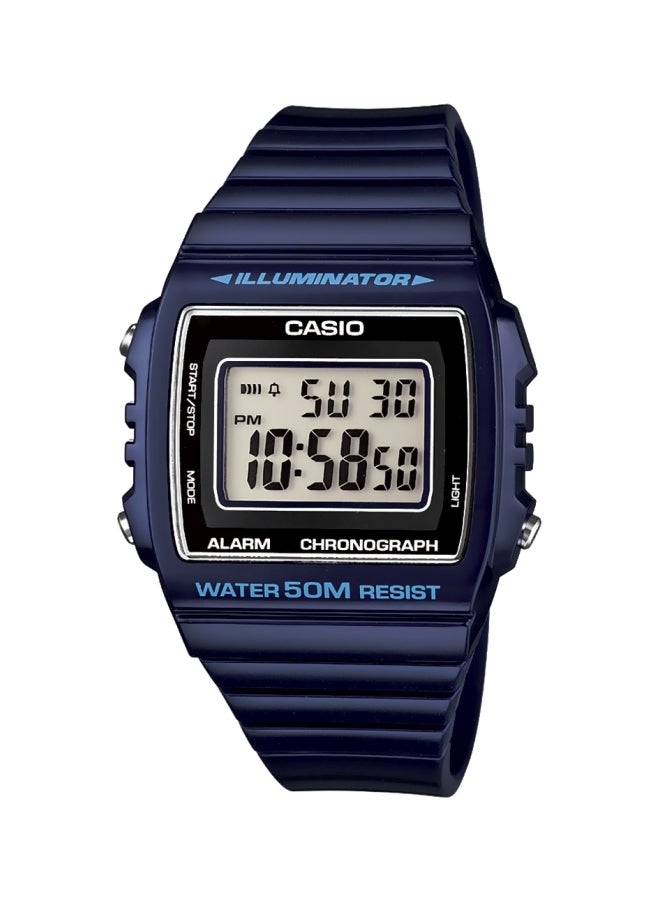 CASIO Men's Water Resistant Digital Watch W-215H-2AVDF - 40 mm - Blue - Image 1