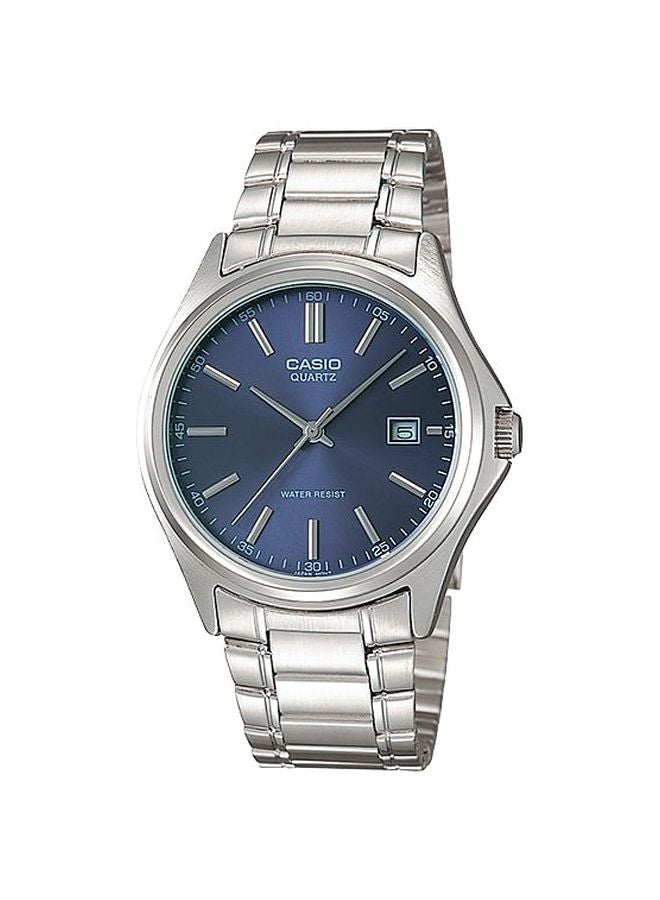 كاسيو ساعة يد بعقارب ومقاومة للماء طراز MTP-1183A-2ADF - 39 ملم - فضي للرجال - Image 1