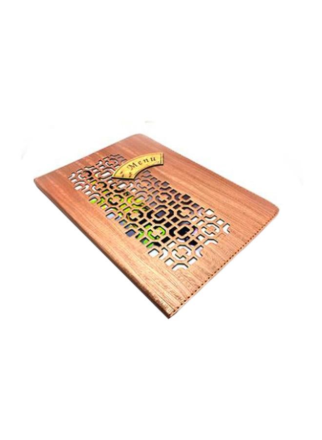 Generic A4 Leather Menu Card Cover Brown  - Image 1