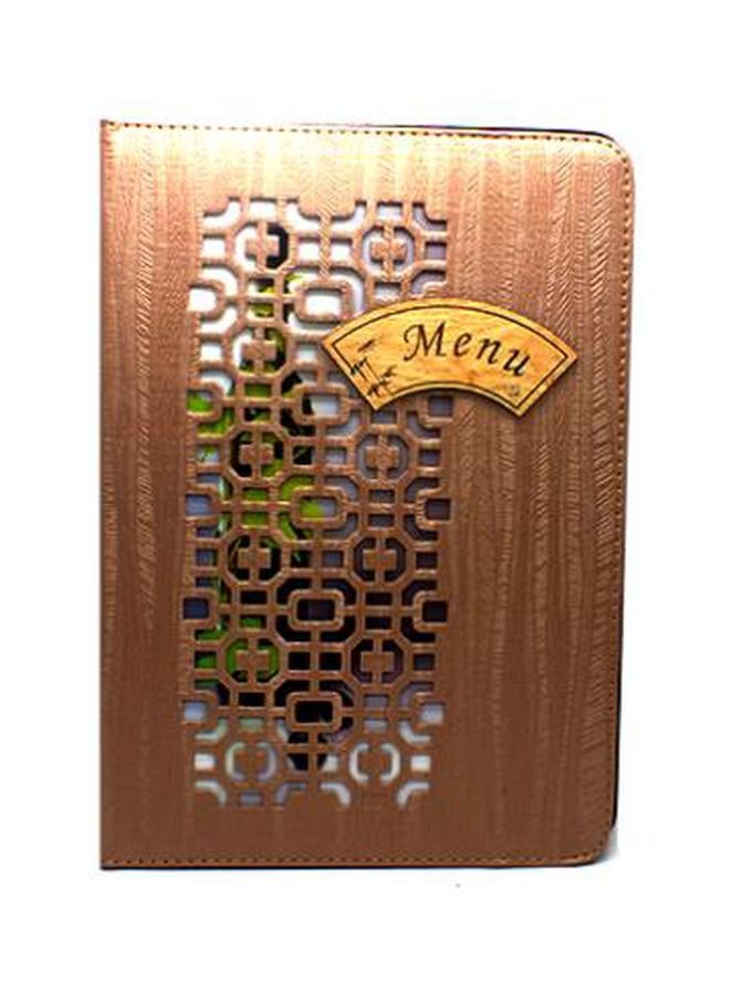 Generic A4 Leather Menu Card Cover Brown  - Image 2