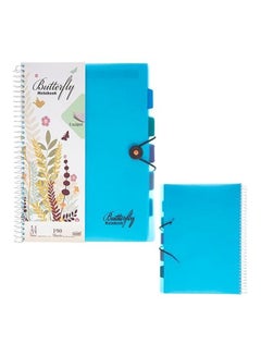 Yassin A4 Spiral Binding Notebook Blue/White/Yellow 