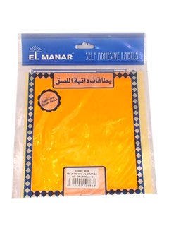 Elmanar 4-Piece Self Adhesive Labels Orange 