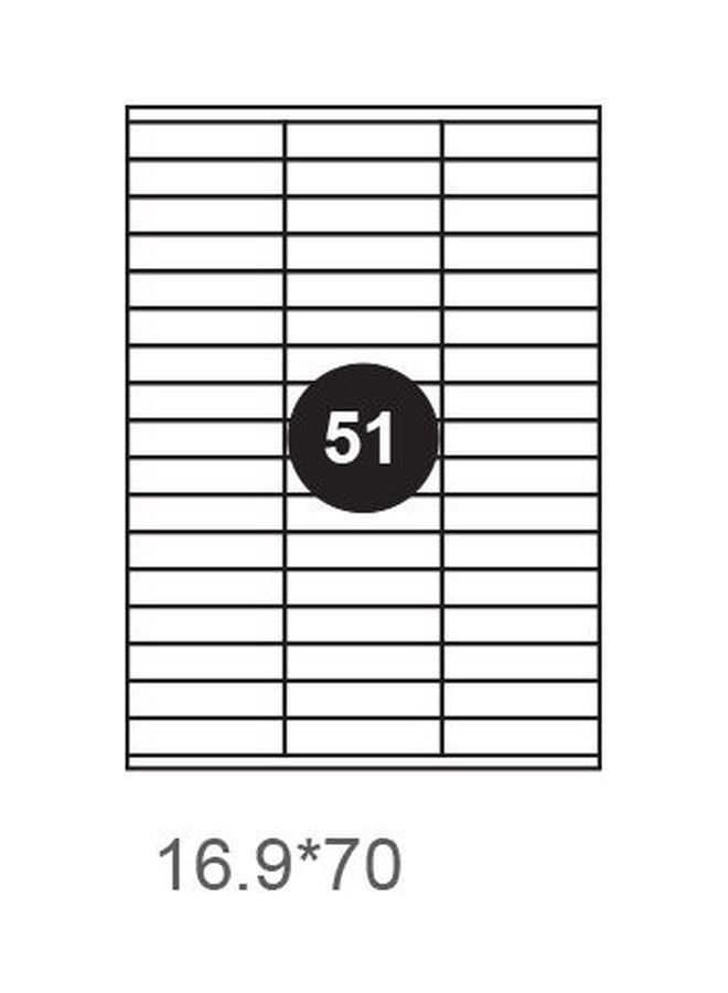 Generic - Pack Of 100 Label Print Paper - Image 1
