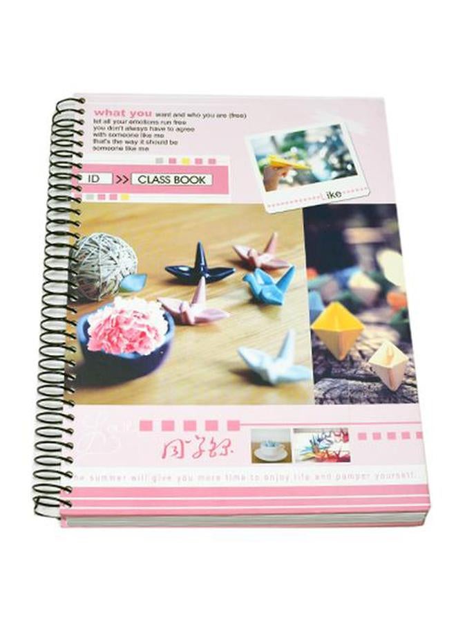 Yassin 200-Sheet Class Book Pink 