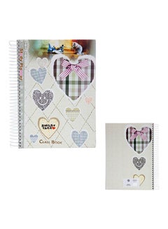 Yassin Smiley Face Hard Cover Notebook A4 Beige/Pink/Brown 