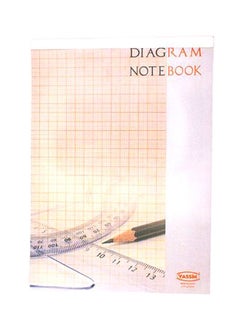 Yassin 40-Sheet Notebook Beige/Purple/Red 