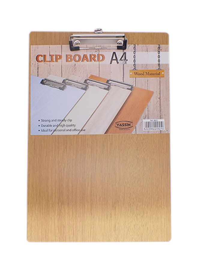 Yassin - Wooden Clipboard Beige - Image 1